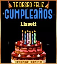 GIF Te deseo Feliz Cumpleaños Lissett